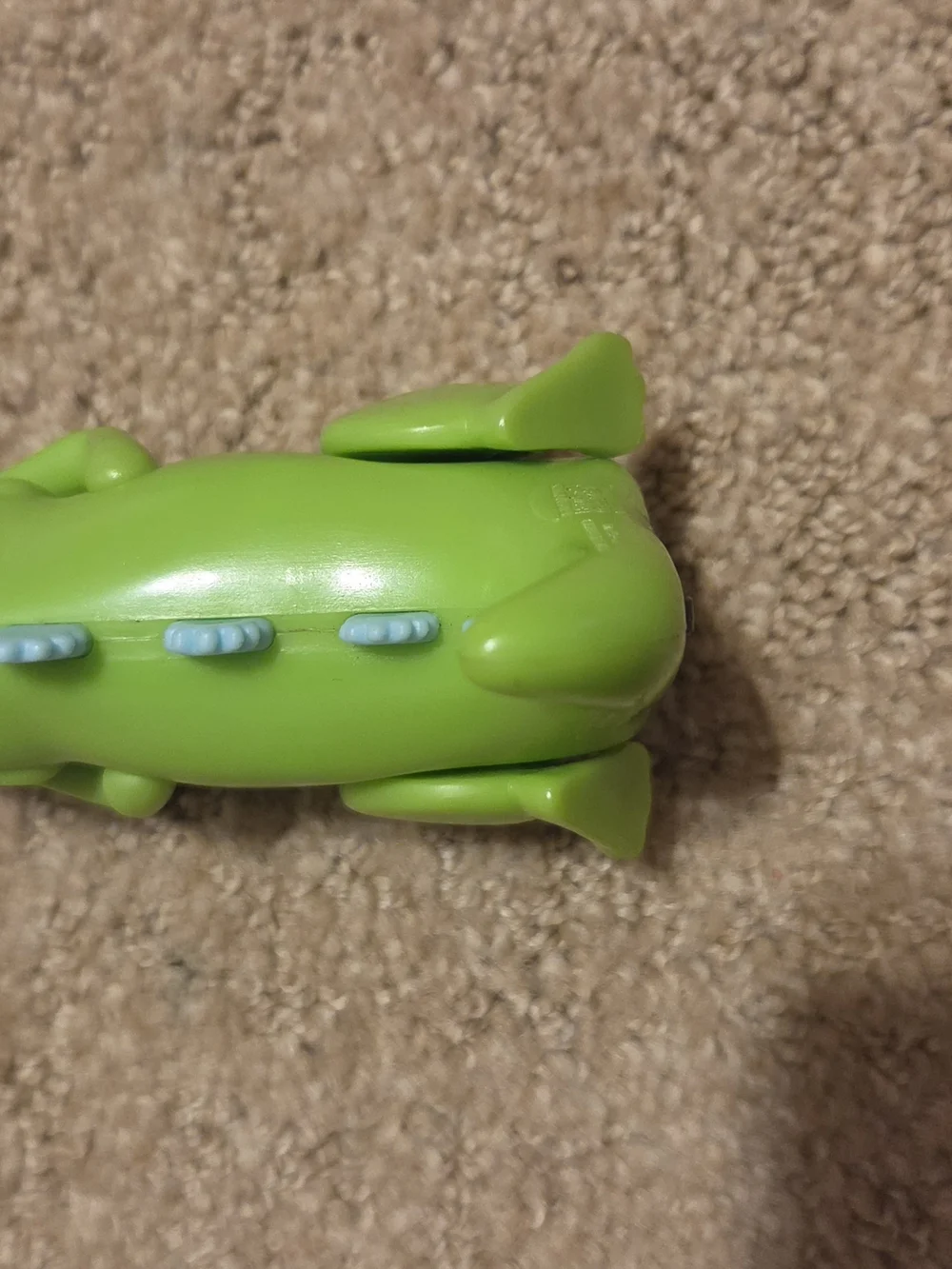 Rugrats Reptar Burger King junior meal toy green dinosaur with wheels from 1998